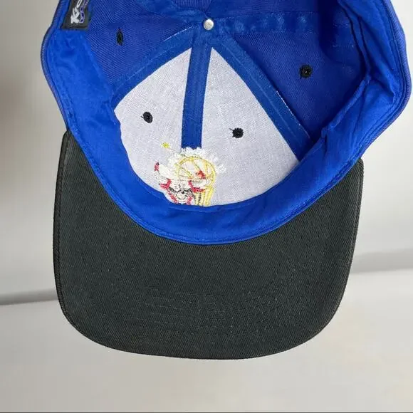 Vintage Chicago Bulls 3 Peat Rare Blue Cap - Picture 9 of 9